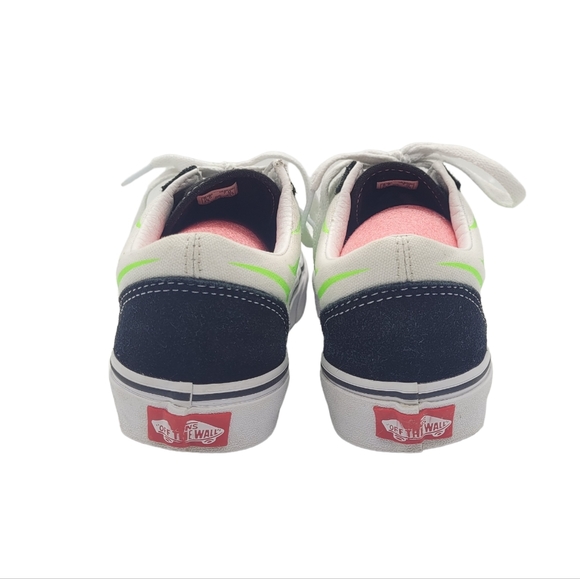 Vans Unisex Off the Wall Old Skool Flame Canvas Skate Sneakers Men’s 5.5 Women 7 - Picture 5 of 11